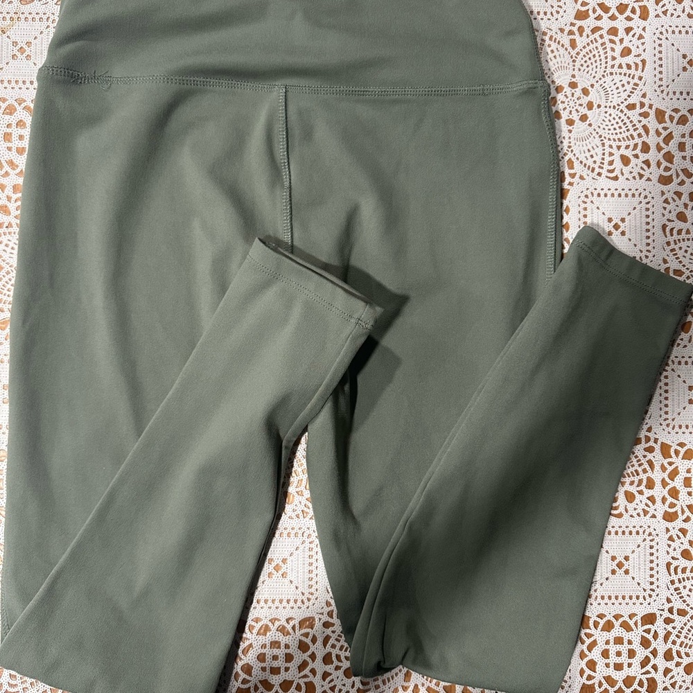 High-Waist Olive Green Leggings yoga pants Jockey brand - Picture 3 of 3